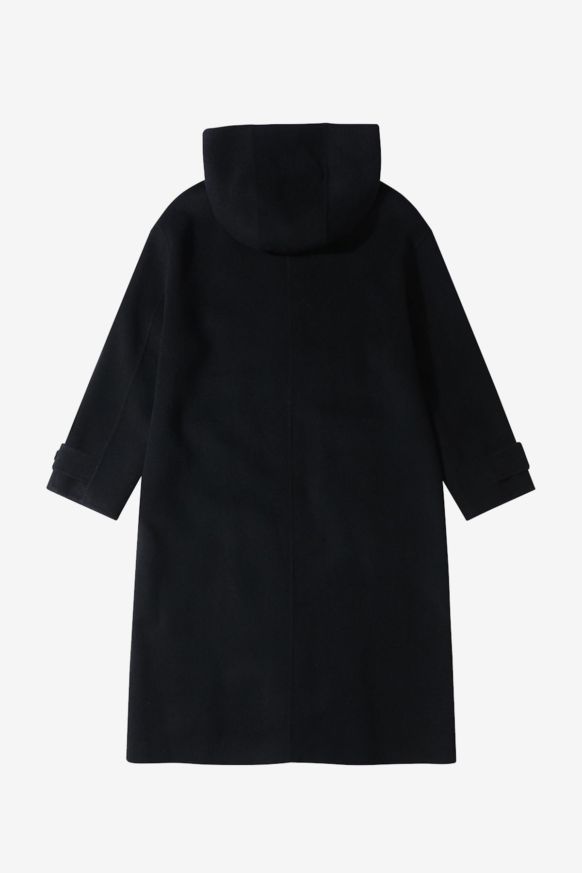 르몽생미셸(LE MONT ST MICHEL) Cashmere hood long coat_Black