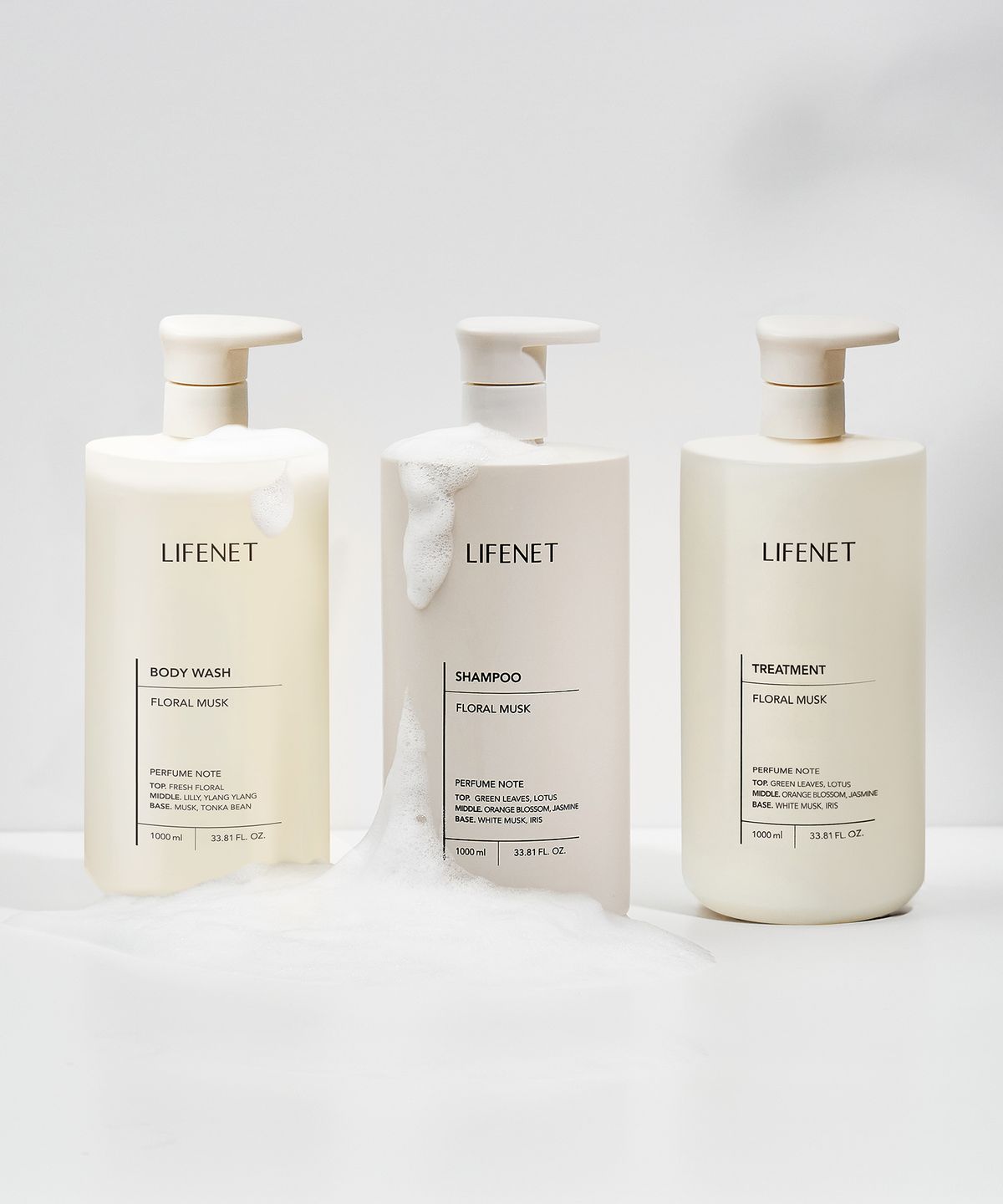 라이프넷(LIFENET) [3종]1000ML 3종 세트 (워시+샴푸+트리트먼트)