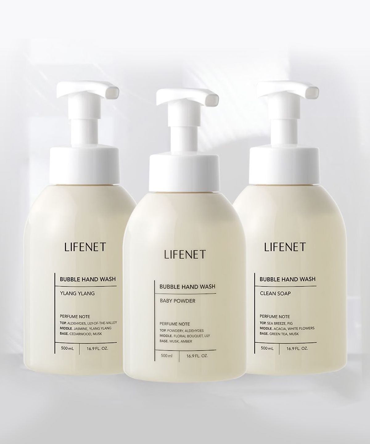 라이프넷(LIFENET) [3PACK] 약산성 버블 핸드워시 500ml