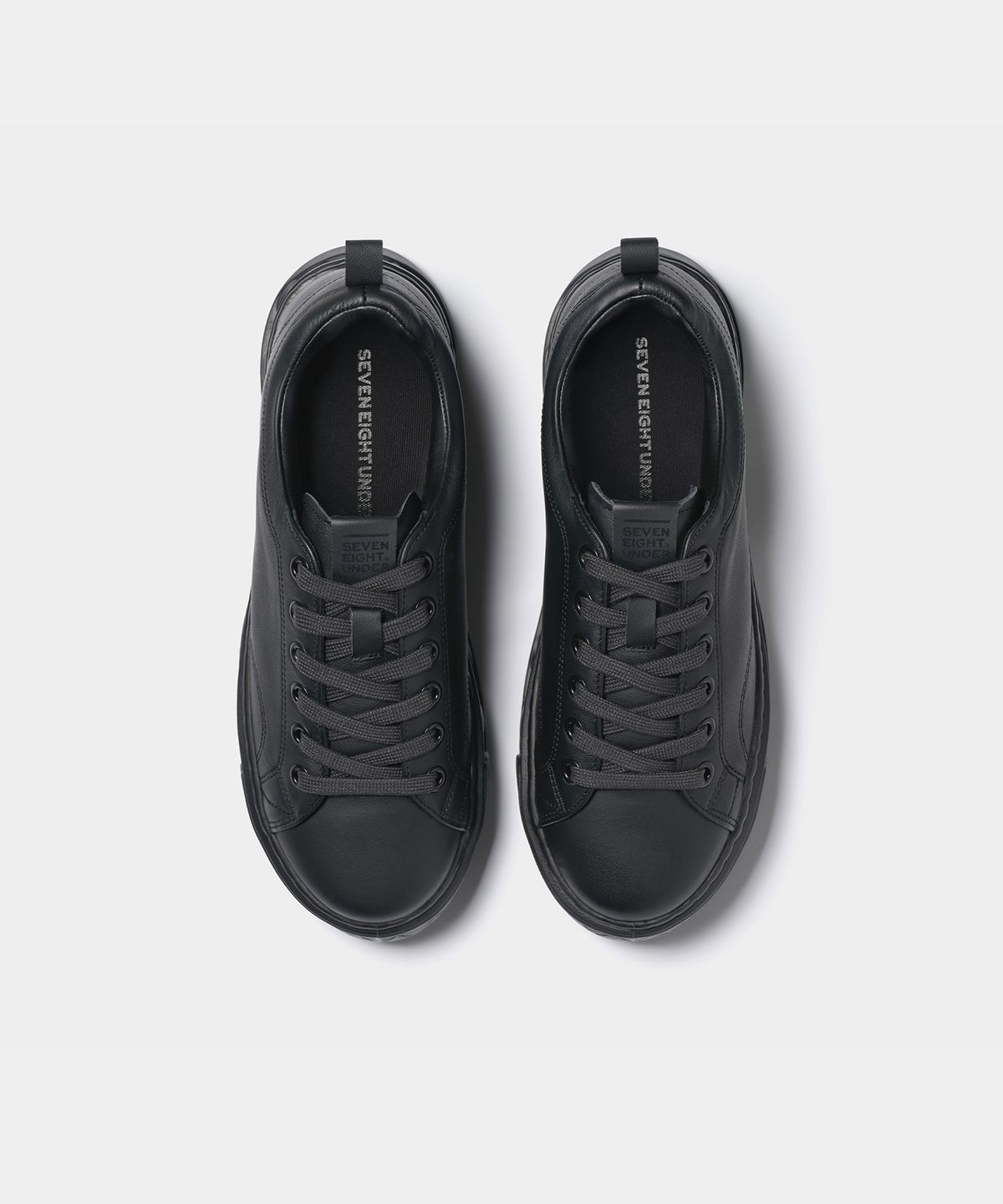 세븐에잇언더(78UNDER) L-1 LEATHER LOW TOP_BLACK