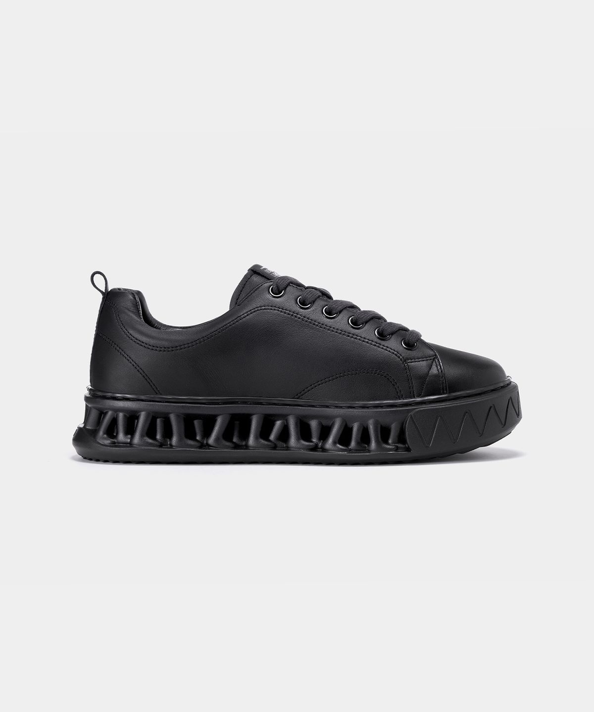 세븐에잇언더(78UNDER) L-1 LEATHER LOW TOP_BLACK