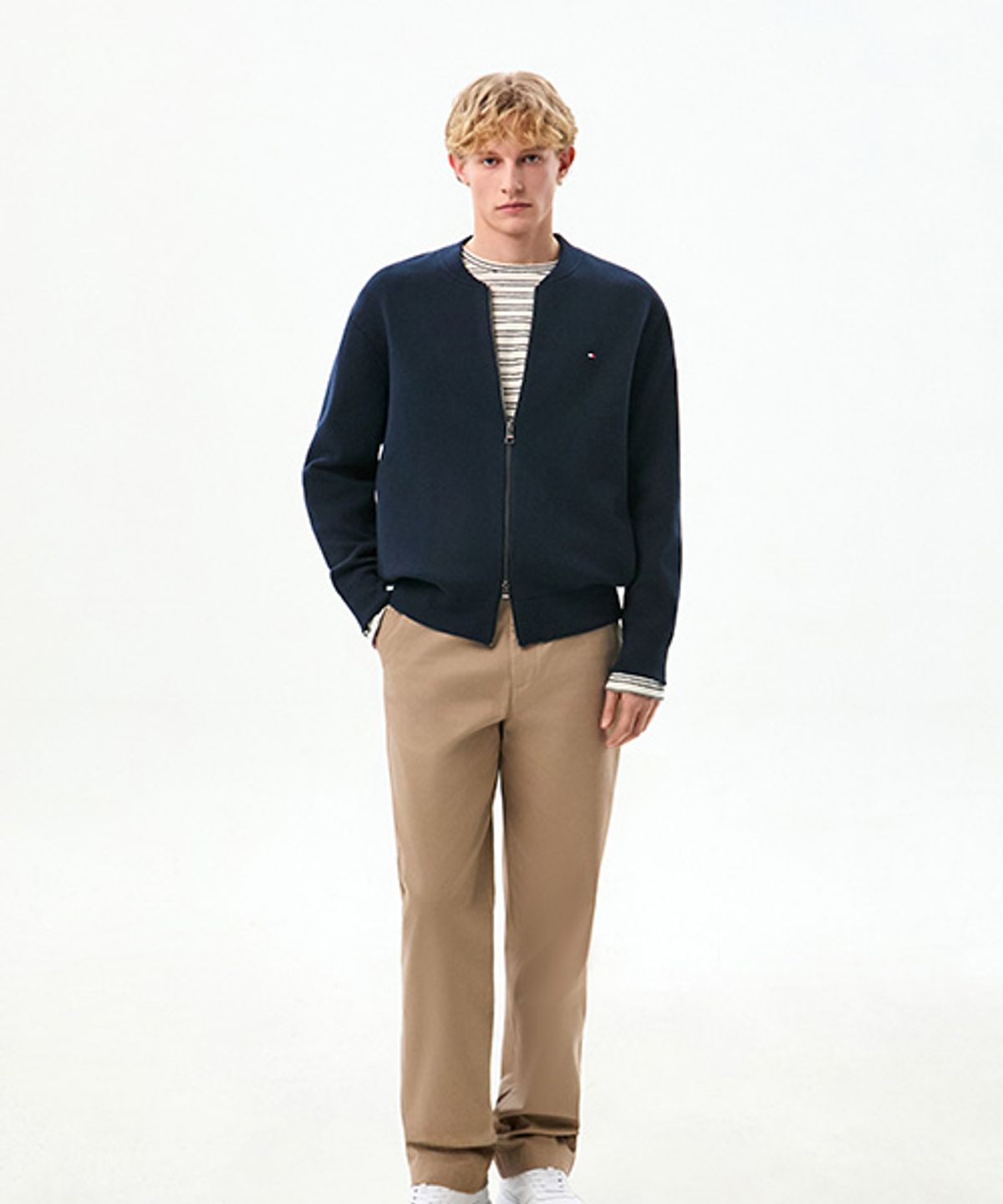 타미힐피거(TOMMY HILFIGER) 풀 밀라노 베이스볼 재킷 (T12G0KCD020MT2C1G)
