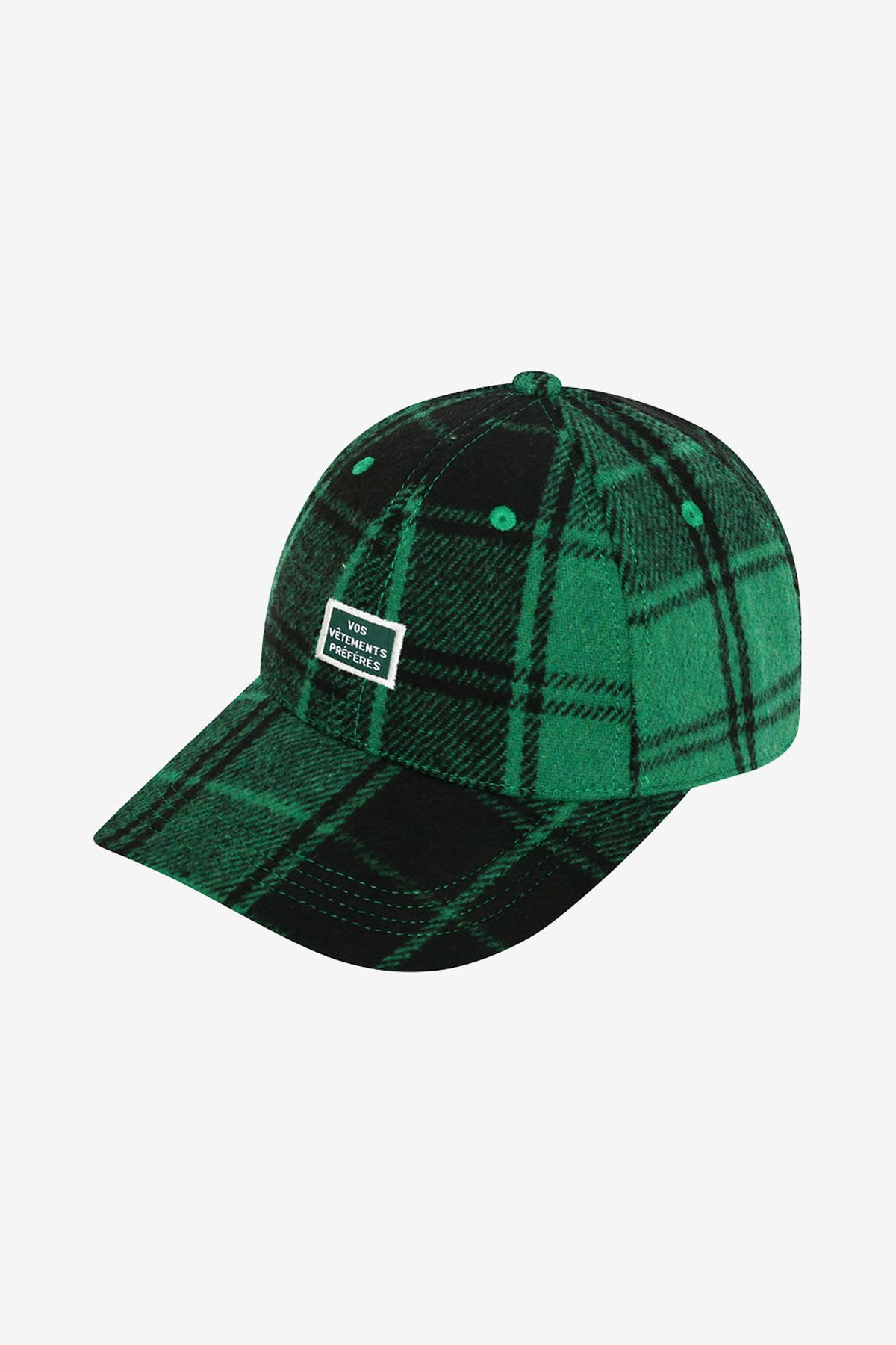 르몽생미셸(LE MONT ST MICHEL) check pattern cap_Green
