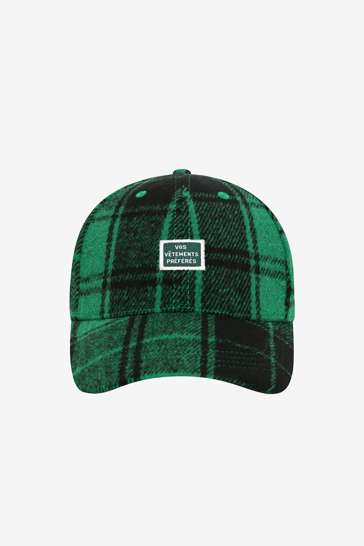 르몽생미셸(LE MONT ST MICHEL) check pattern cap_Green