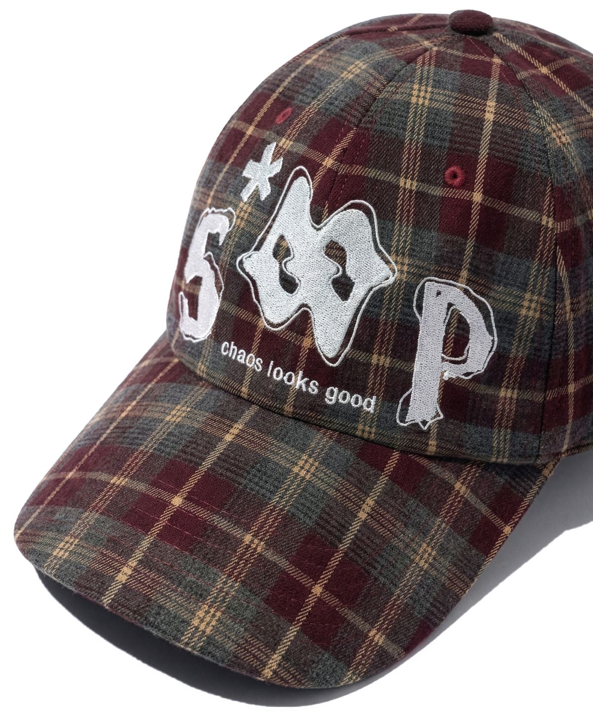 아이돈워너셀(IDWS) Roadmap Maxi Cap Burgundy/Check