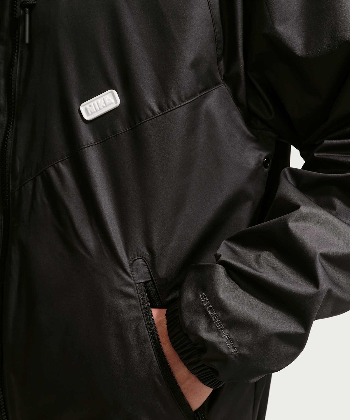 나이키(NIKE) 윈드러너 그래픽 우븐 재킷 M - 블랙:화이트 / IF0877-010