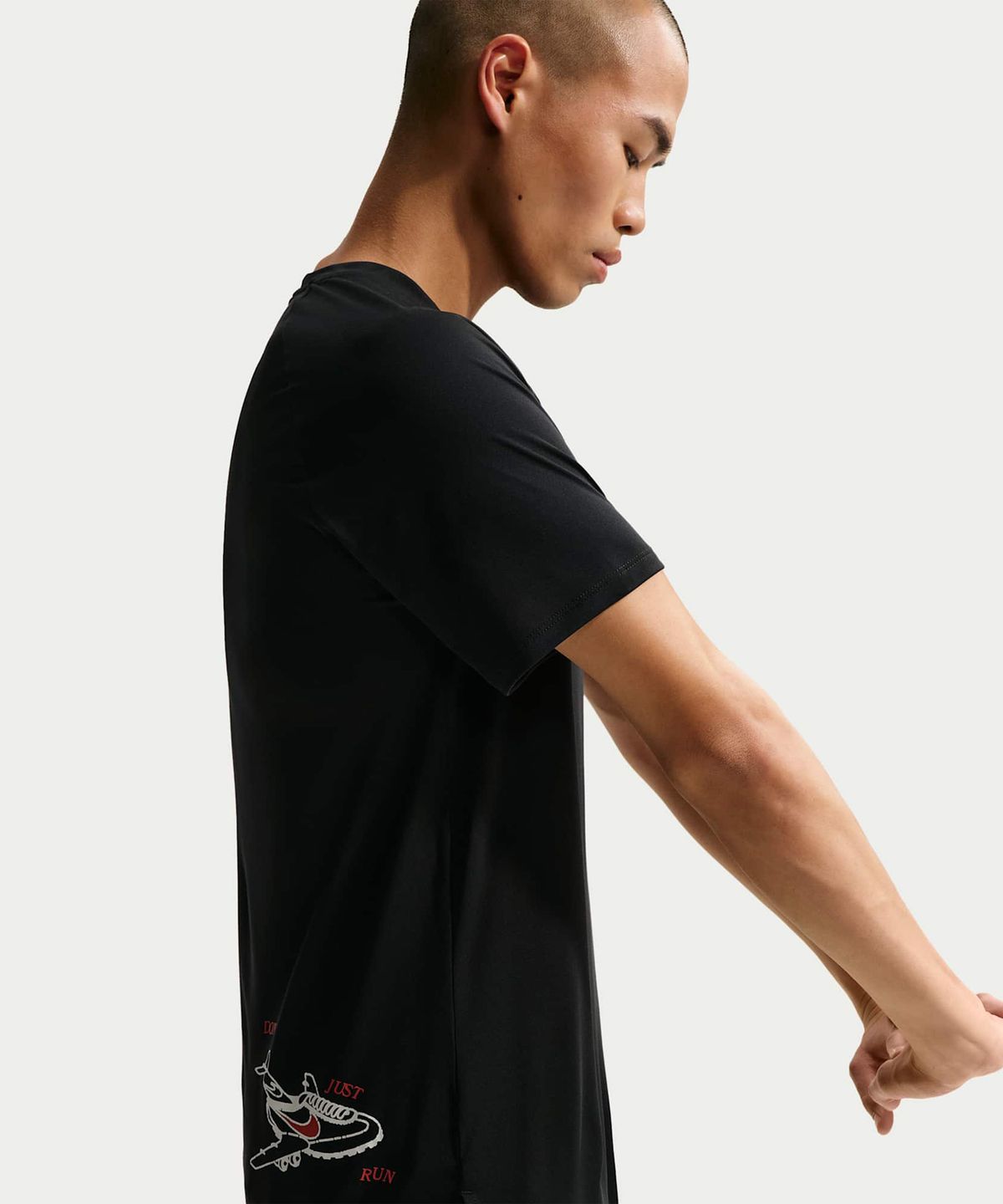 나이키(NIKE) 스트라이드 플라이 나이키 드라이 핏 ADV 반소매 러닝 탑 M - 블랙 / IF2025-010