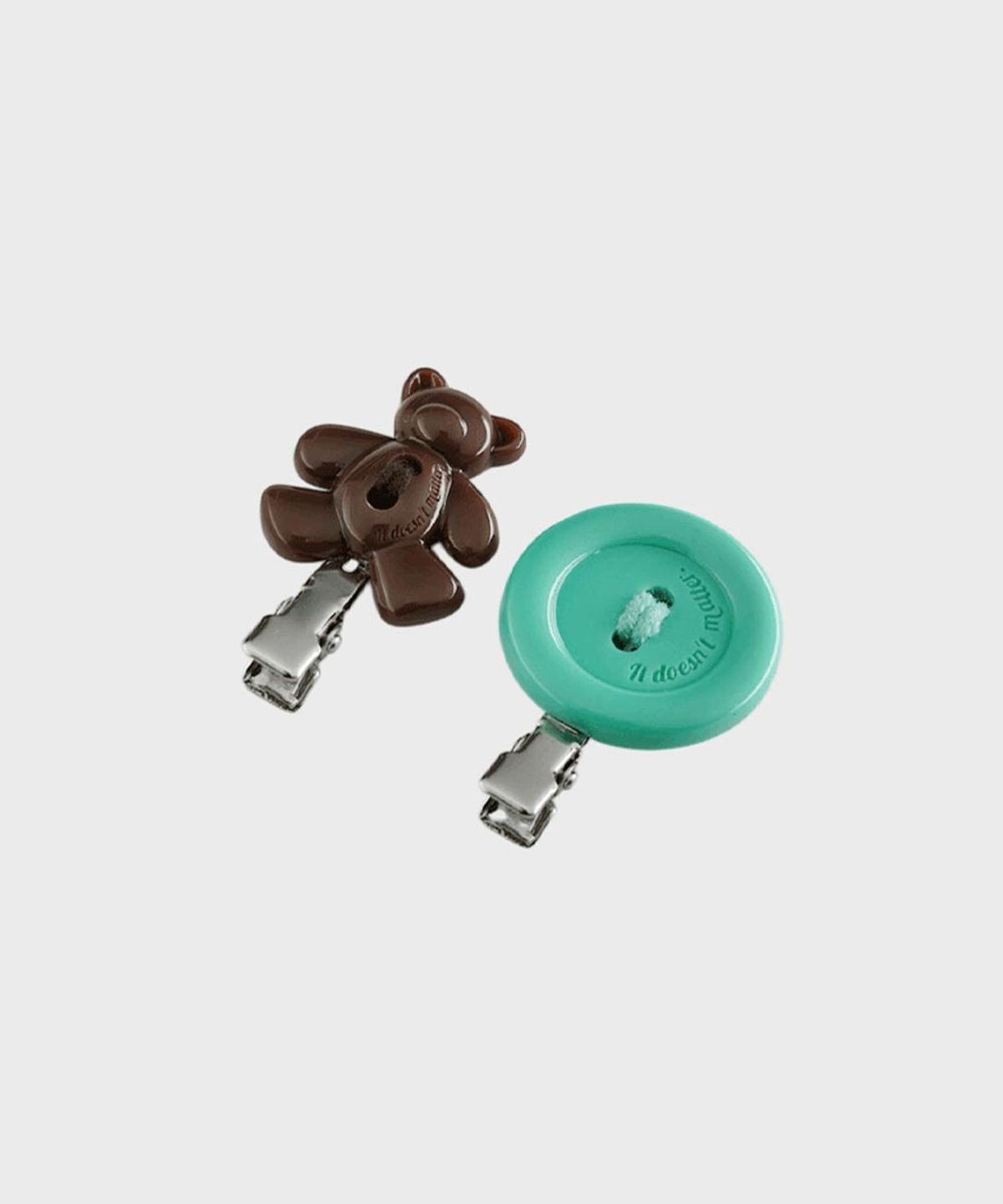 잇더즌매터(IT DOESN'T MATTER) [2 set] Bear button Backstage pin