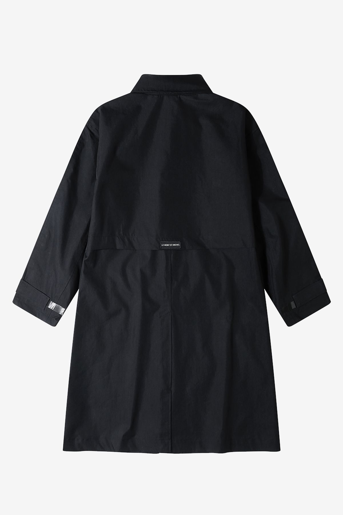 르몽생미셸(LE MONT ST MICHEL) Hood nylon utility trench coat_Black