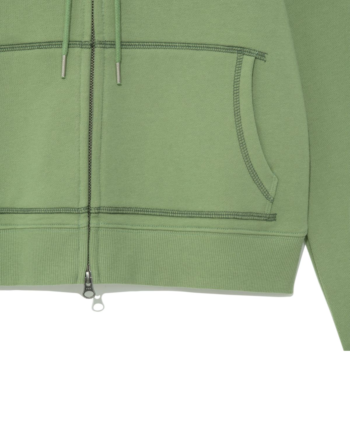 더콜디스트모먼트(THE COLDEST MOMENT) TCM tornado hooded zip-up (green)