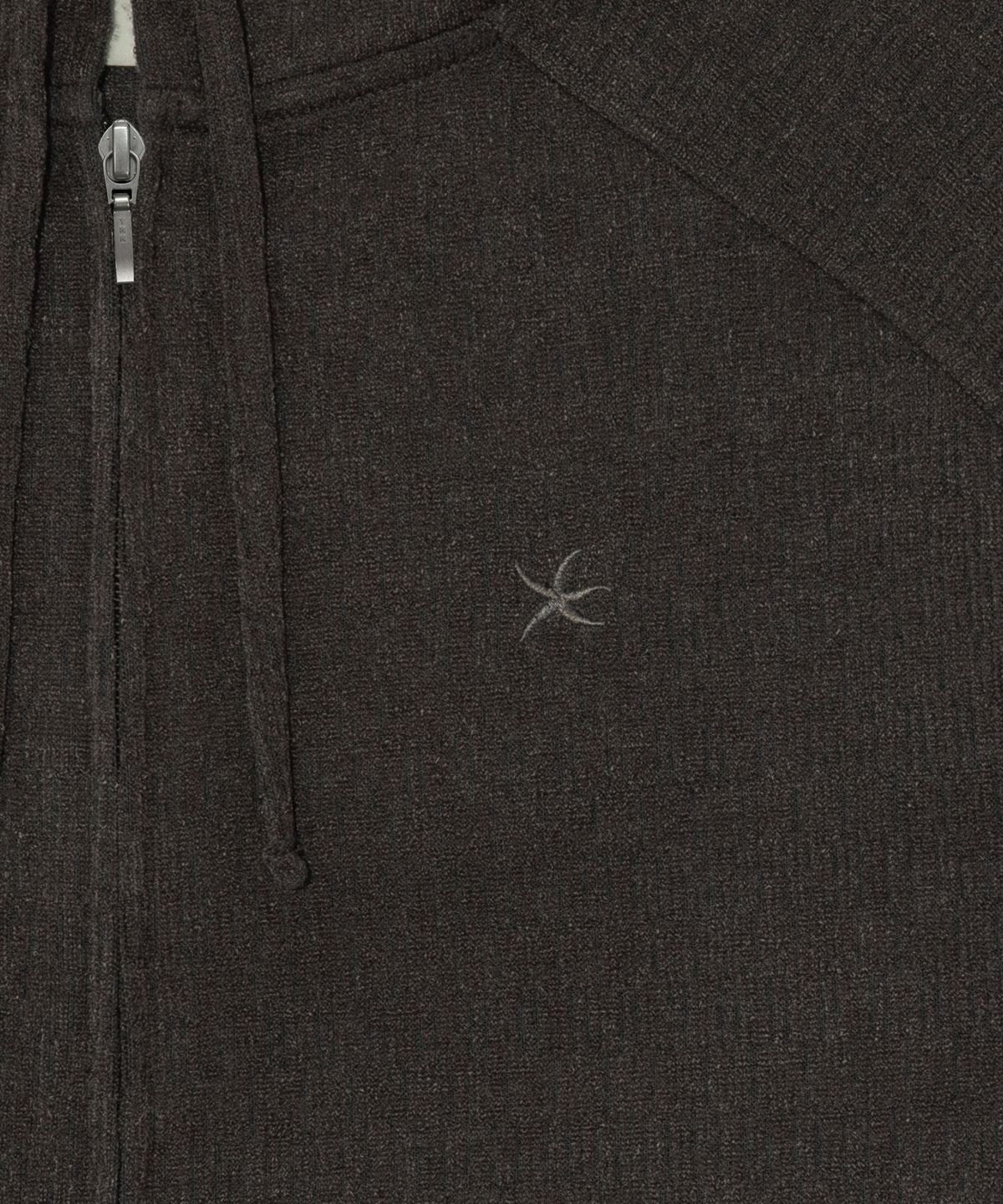 더콜디스트모먼트(THE COLDEST MOMENT) TCM texture flow hooded zip-up (brown)