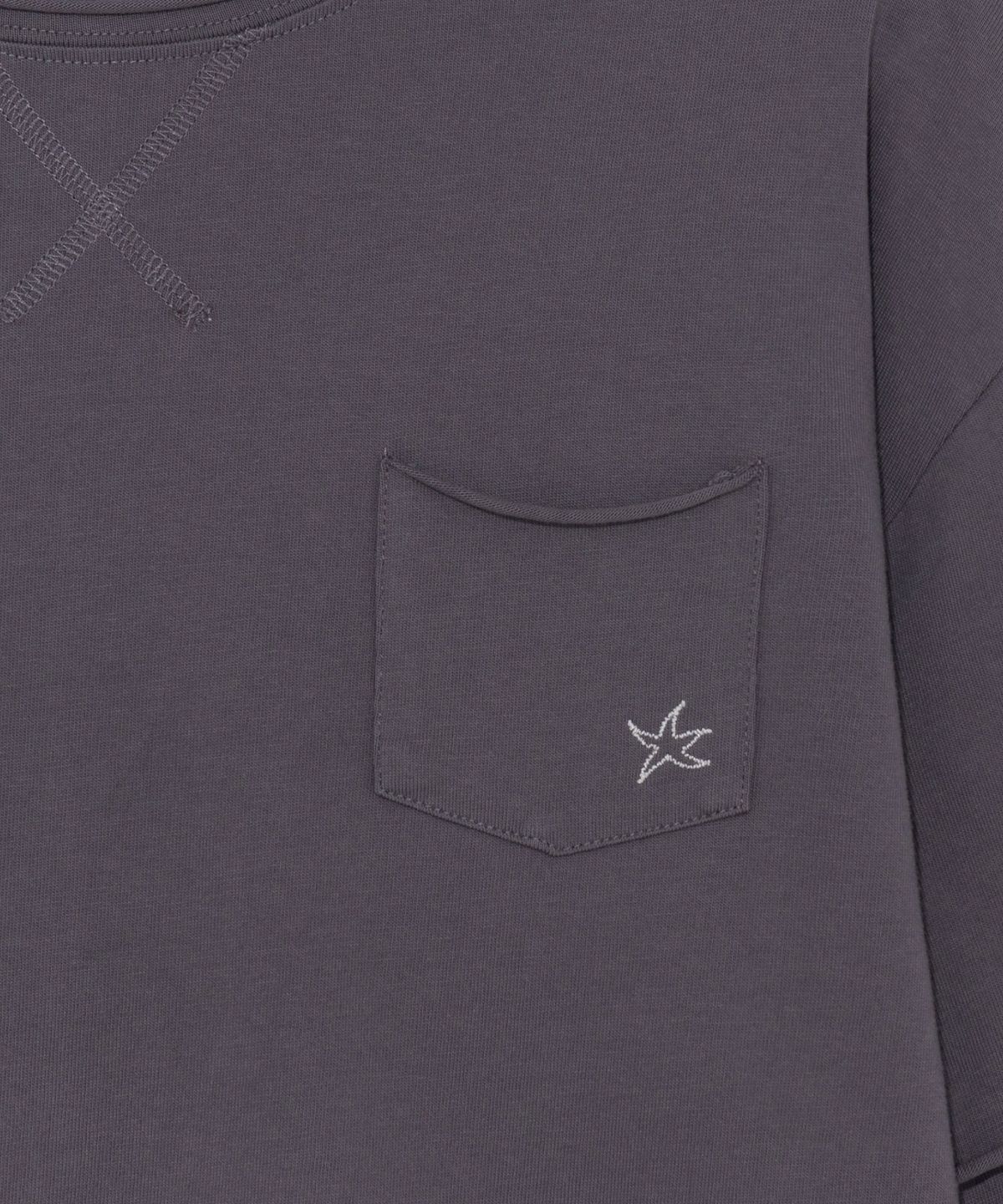 더콜디스트모먼트(THE COLDEST MOMENT) TCM raw cut layered long sleeve (dark purple)