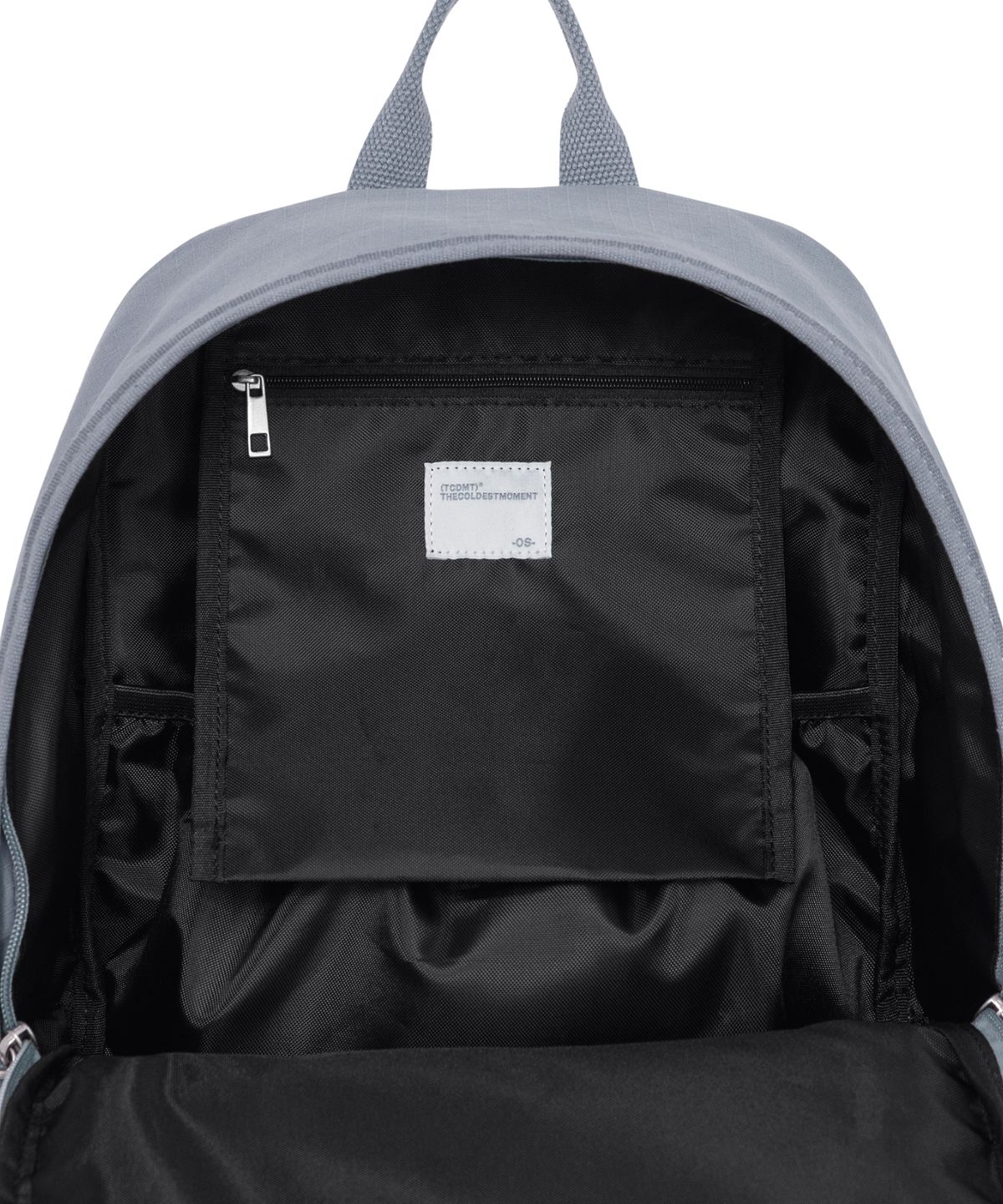 더콜디스트모먼트(THE COLDEST MOMENT) TCM strap layered ripstop backpack (dusty blue)