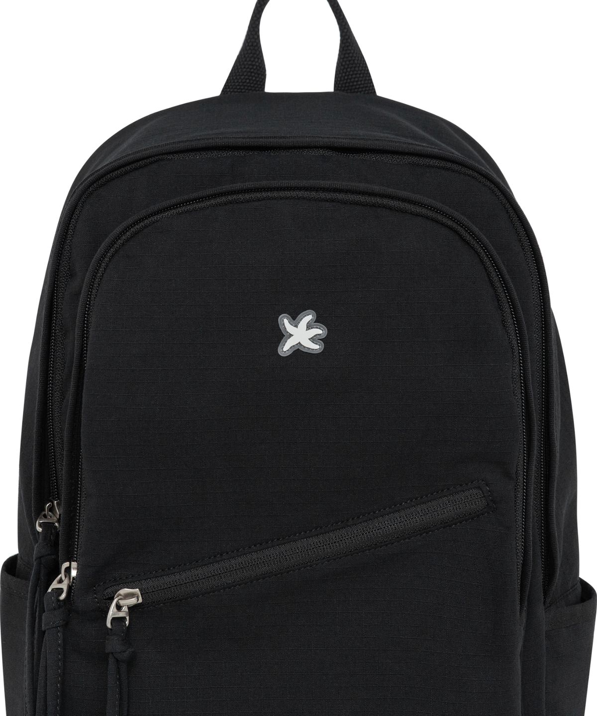 더콜디스트모먼트(THE COLDEST MOMENT) TCM strap layered ripstop backpack (black)