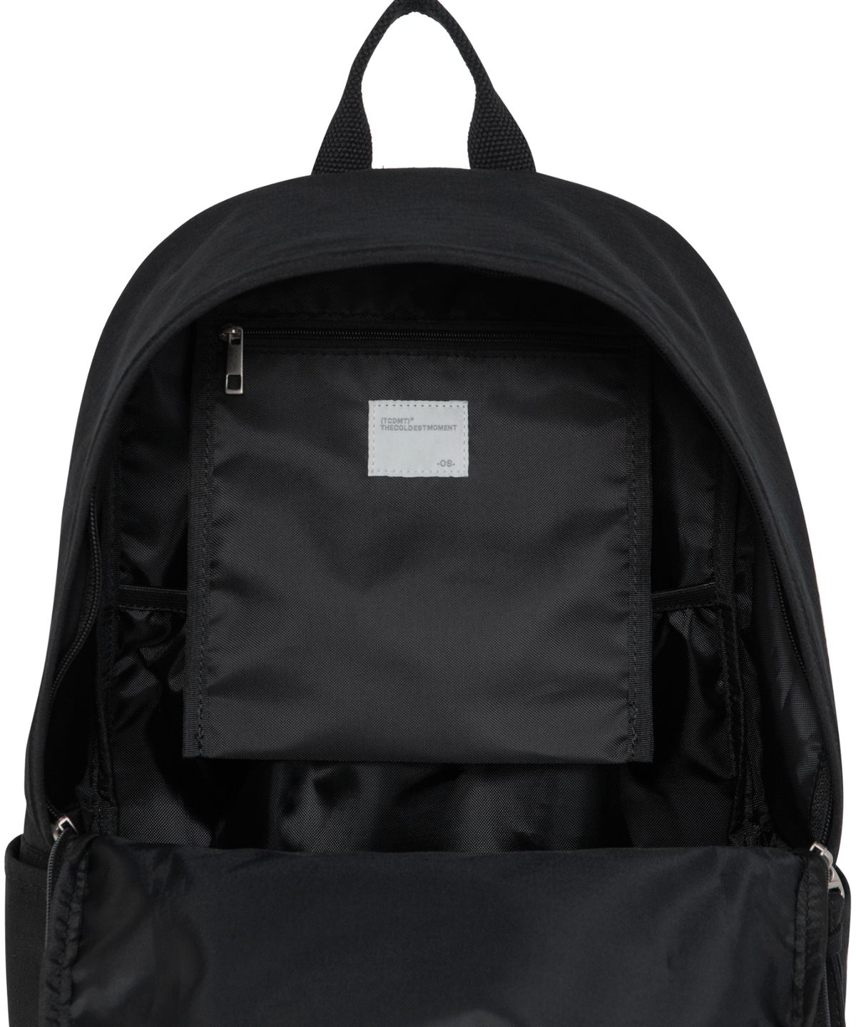 더콜디스트모먼트(THE COLDEST MOMENT) TCM strap layered ripstop backpack (black)