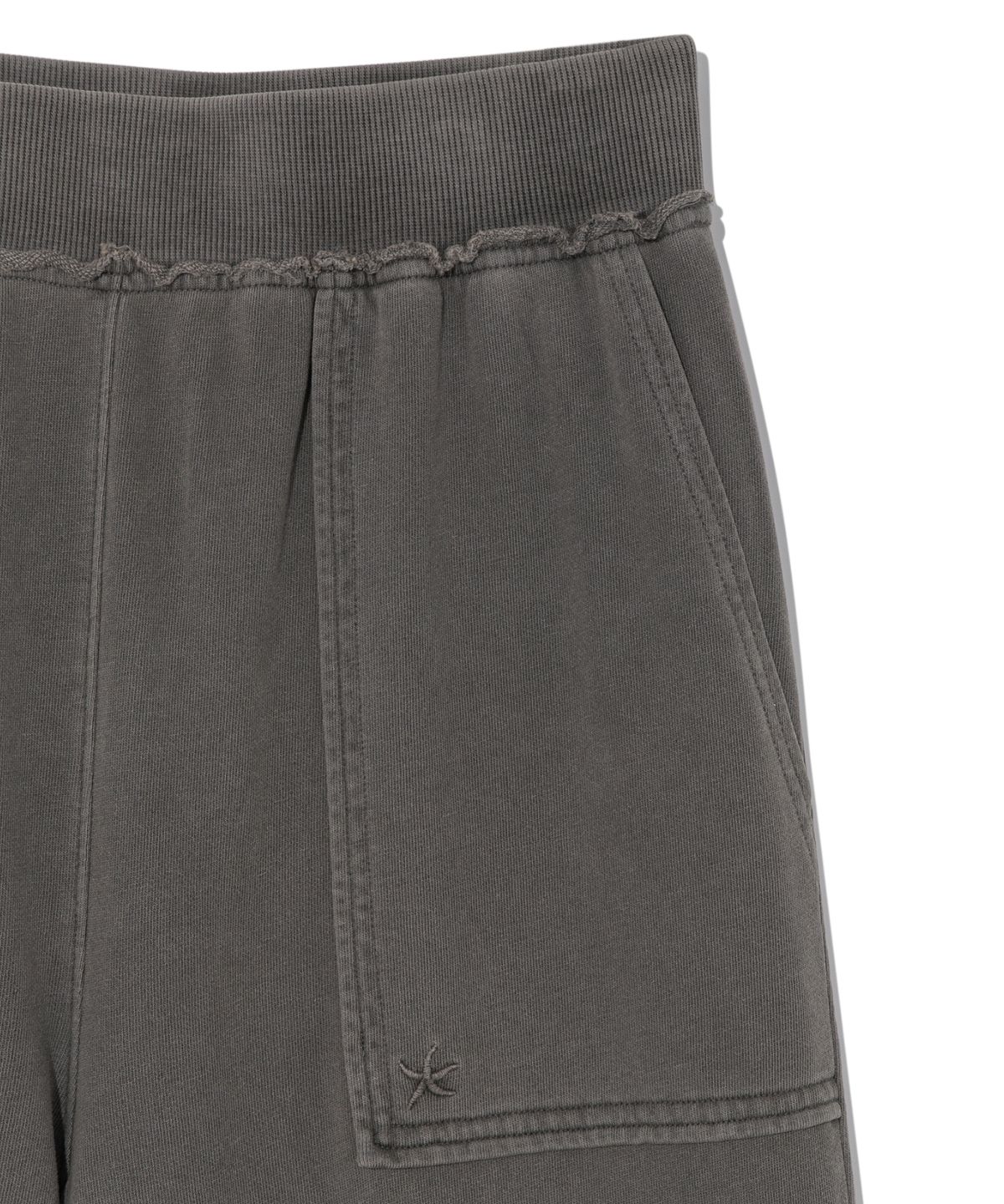 더콜디스트모먼트(THE COLDEST MOMENT) TCM pigment multi cargo sweat pants (charcoal)