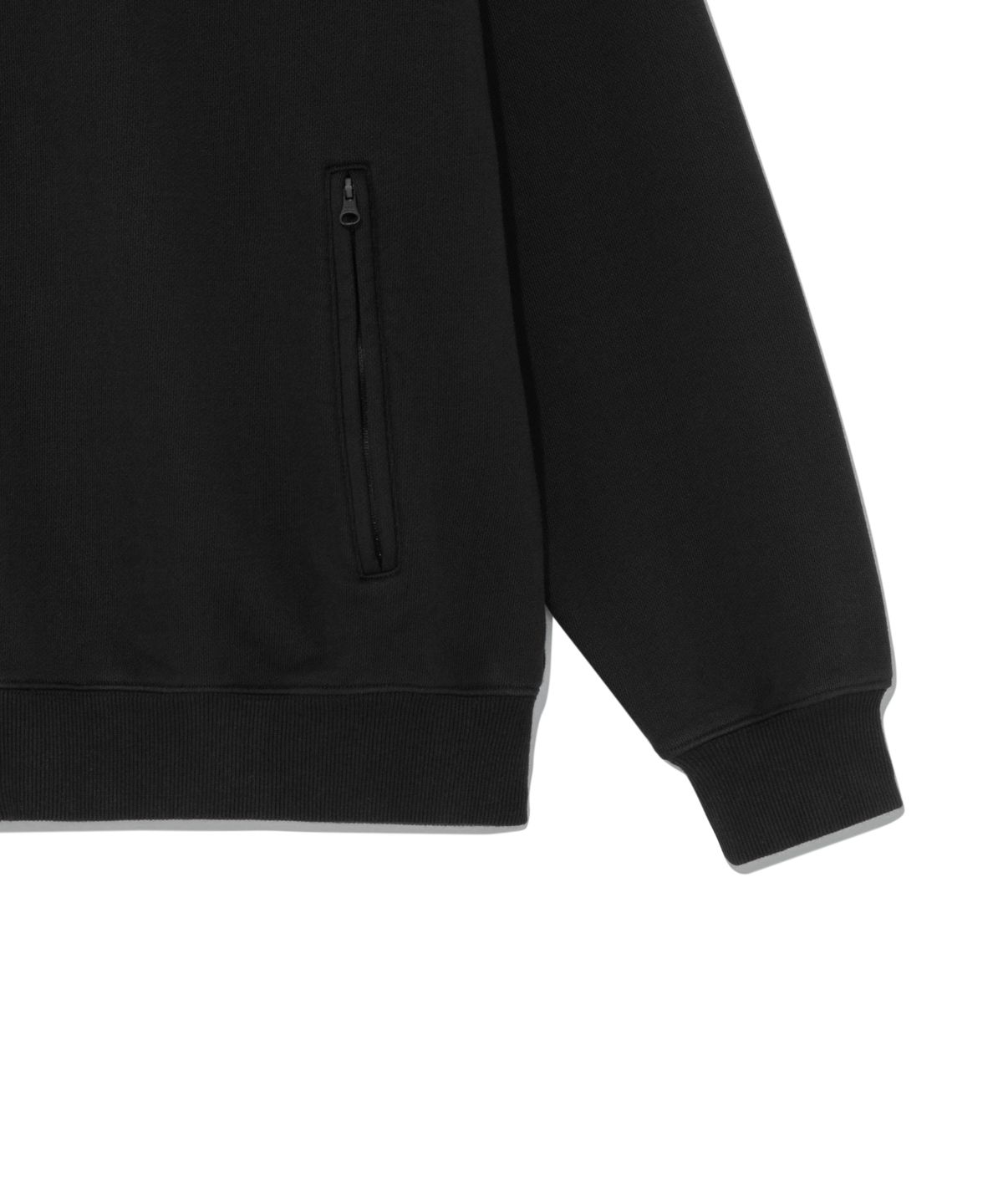 더콜디스트모먼트(THE COLDEST MOMENT) TCM flag sweat jersey zip-up (black)
