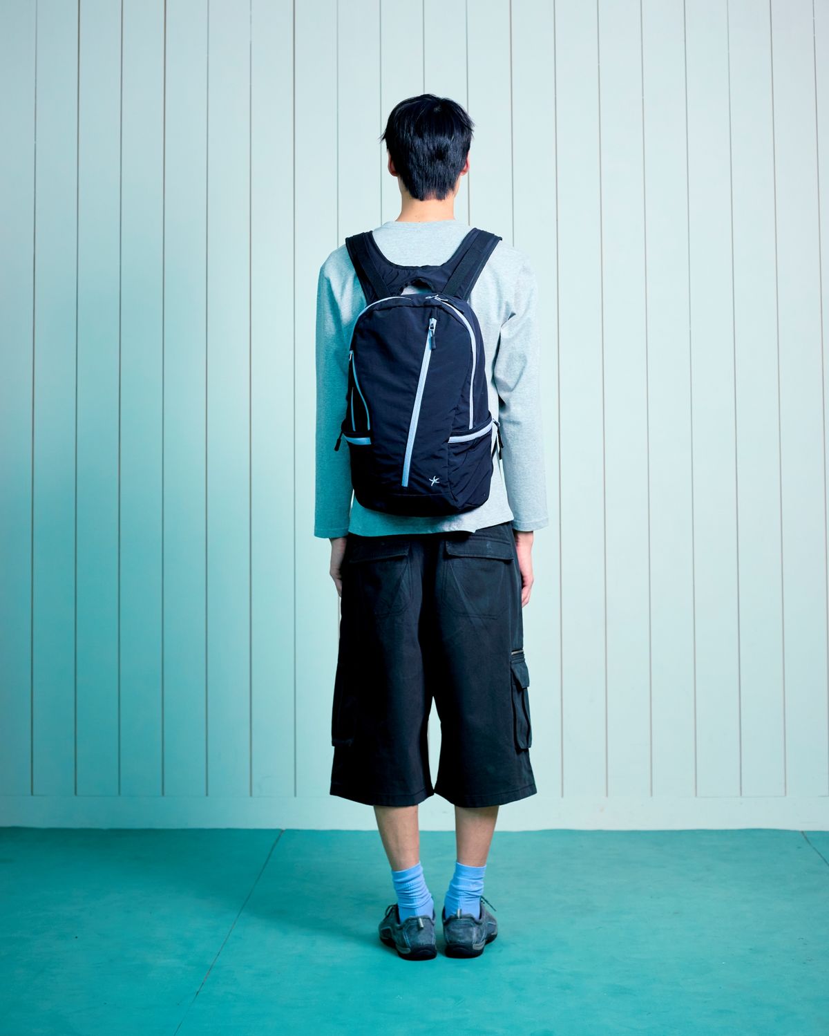 더콜디스트모먼트(THECOLDESTMOMENT) TCM nylon zip-line backpack (black)