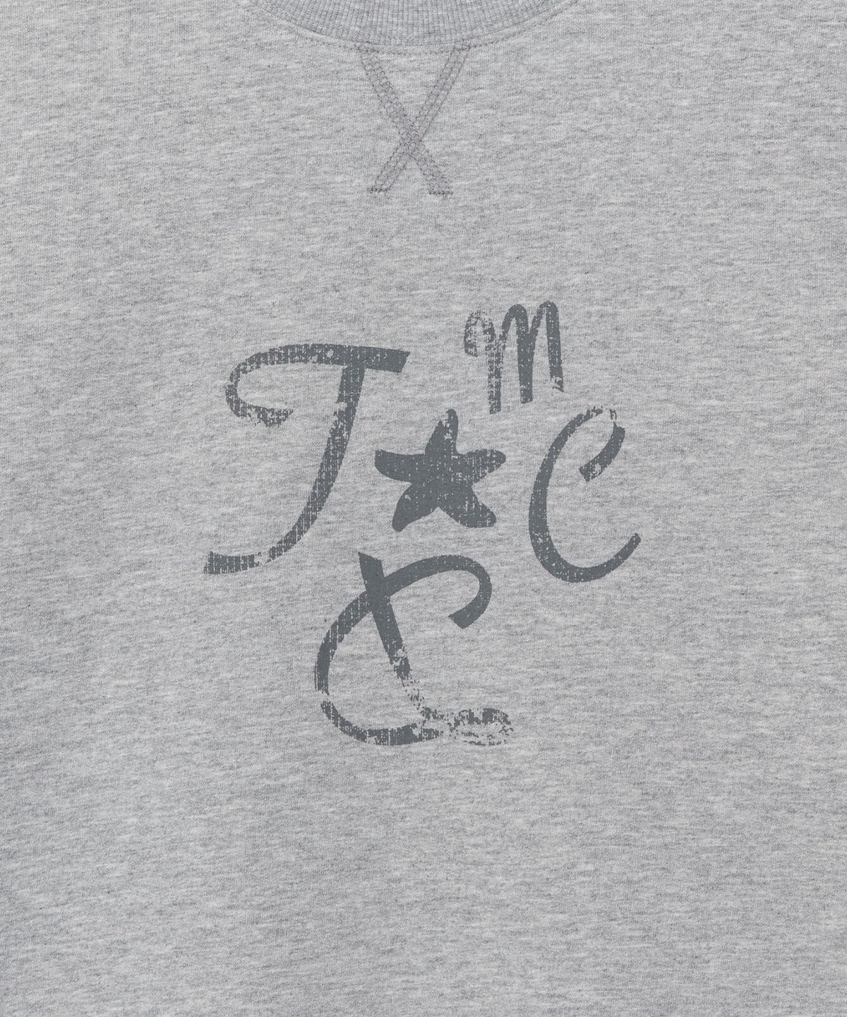 더콜디스트모먼트(THE COLDEST MOMENT) (w) TCM crack string layered long sleeve (grey)