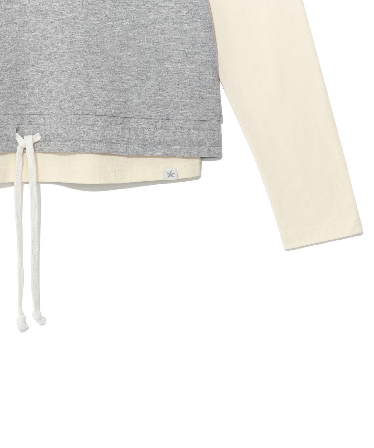 더콜디스트모먼트(THE COLDEST MOMENT) (w) TCM crack string layered long sleeve (grey)