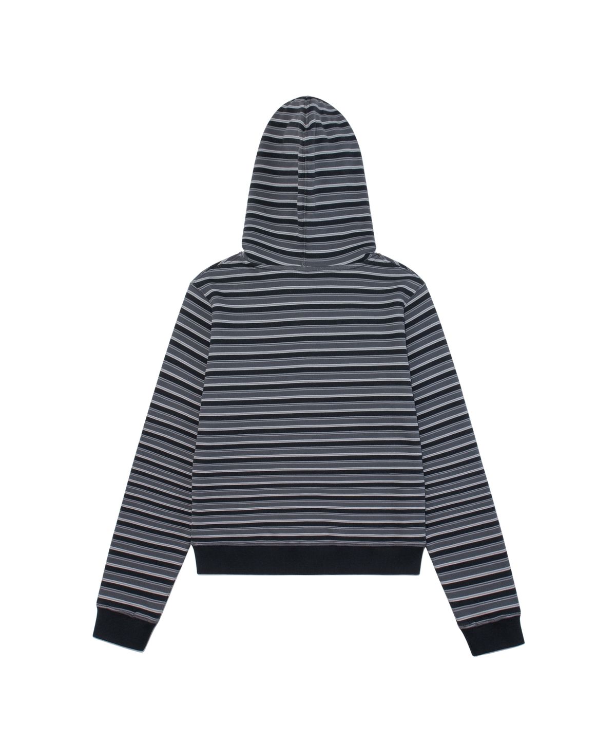 더콜디스트모먼트(THE COLDEST MOMENT) TCM stripe standard hooded zip-up (black)