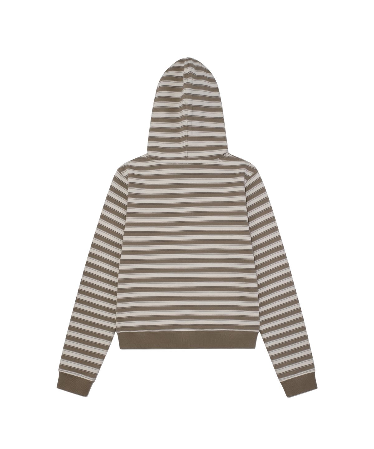 더콜디스트모먼트(THE COLDEST MOMENT) TCM stripe standard hooded zip-up (brown)