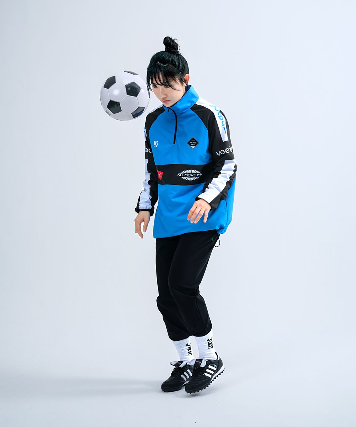 주키트(JUKIT) 풋볼 롱팬츠 풋살 축구바지 - 블랙