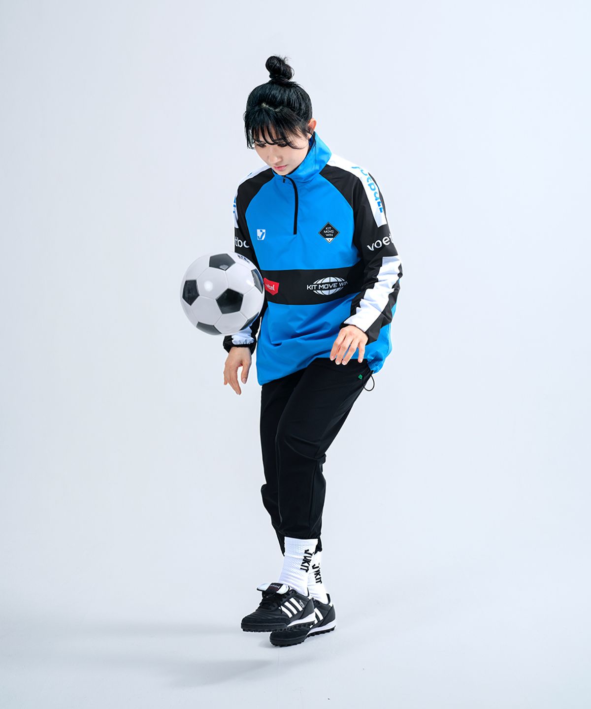 주키트(JUKIT) 풋볼 롱팬츠 풋살 축구바지 - 블랙