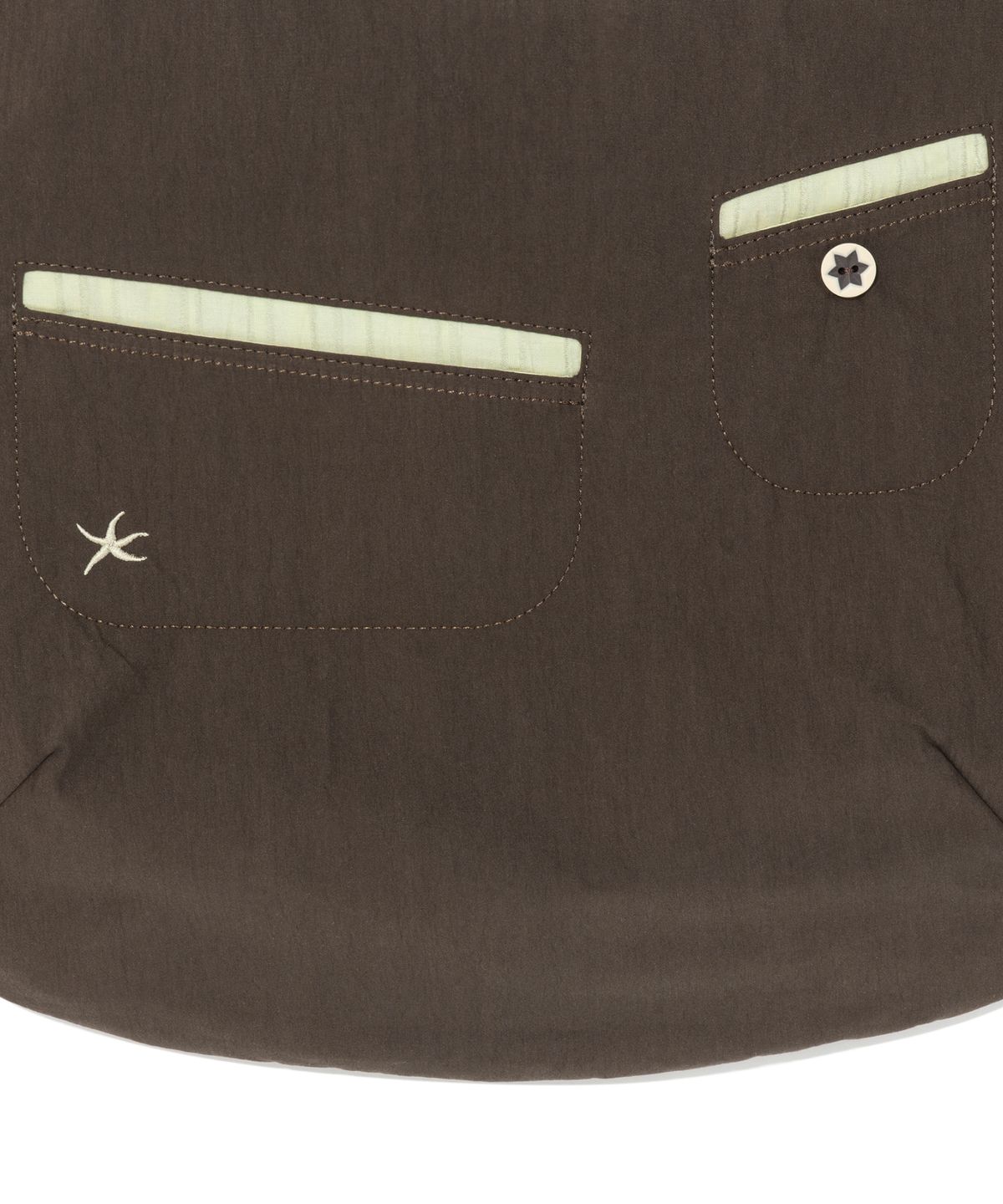 더콜디스트모먼트(THE COLDEST MOMENT) TCM curved pocket cross bag (brown)