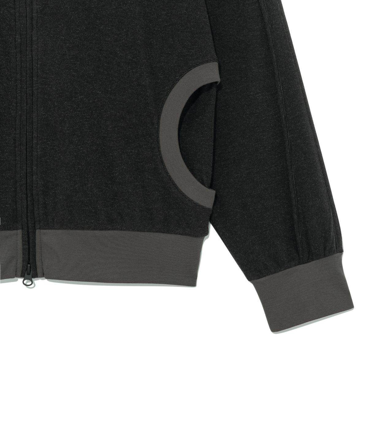 더콜디스트모먼트(THE COLDEST MOMENT) TCM cozy line jersey zip-up (black)