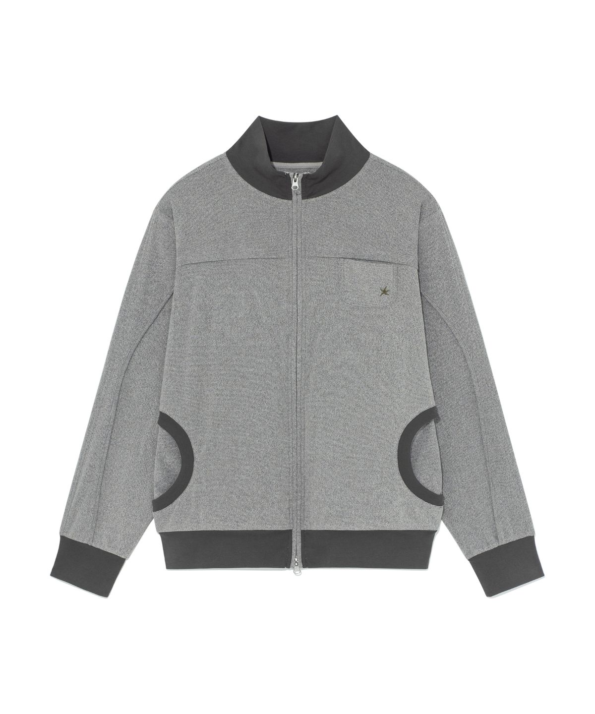더콜디스트모먼트(THE COLDEST MOMENT) TCM cozy line jersey zip-up (grey)