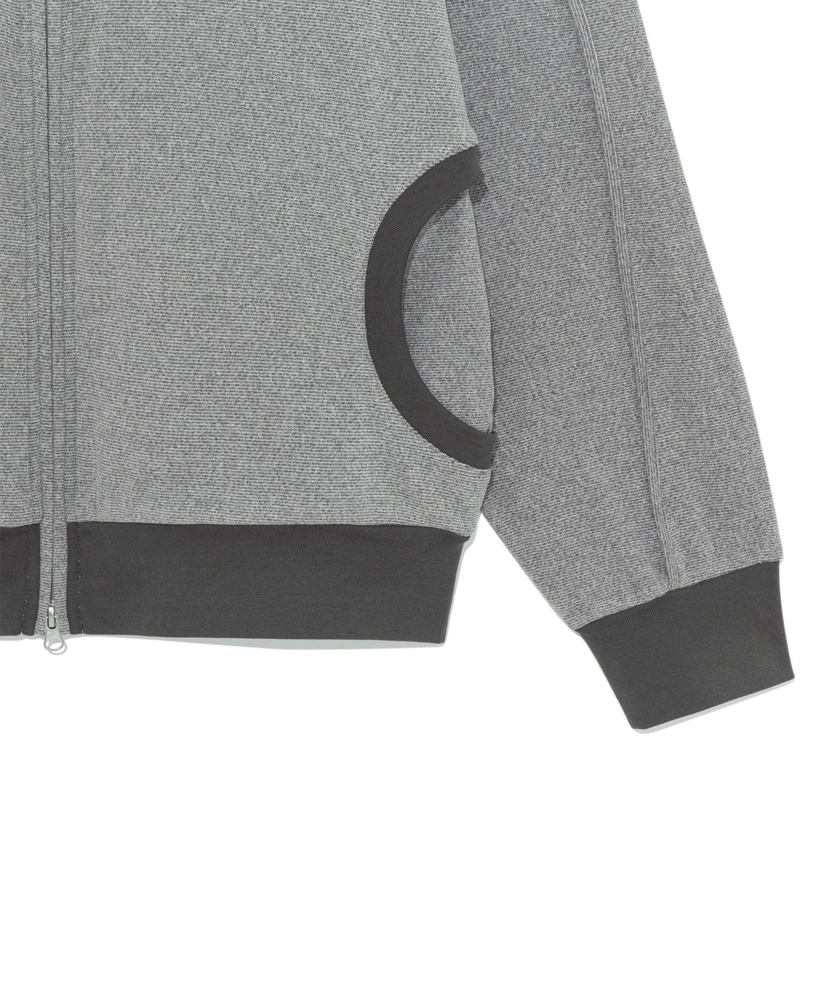 더콜디스트모먼트(THE COLDEST MOMENT) TCM cozy line jersey zip-up (grey)