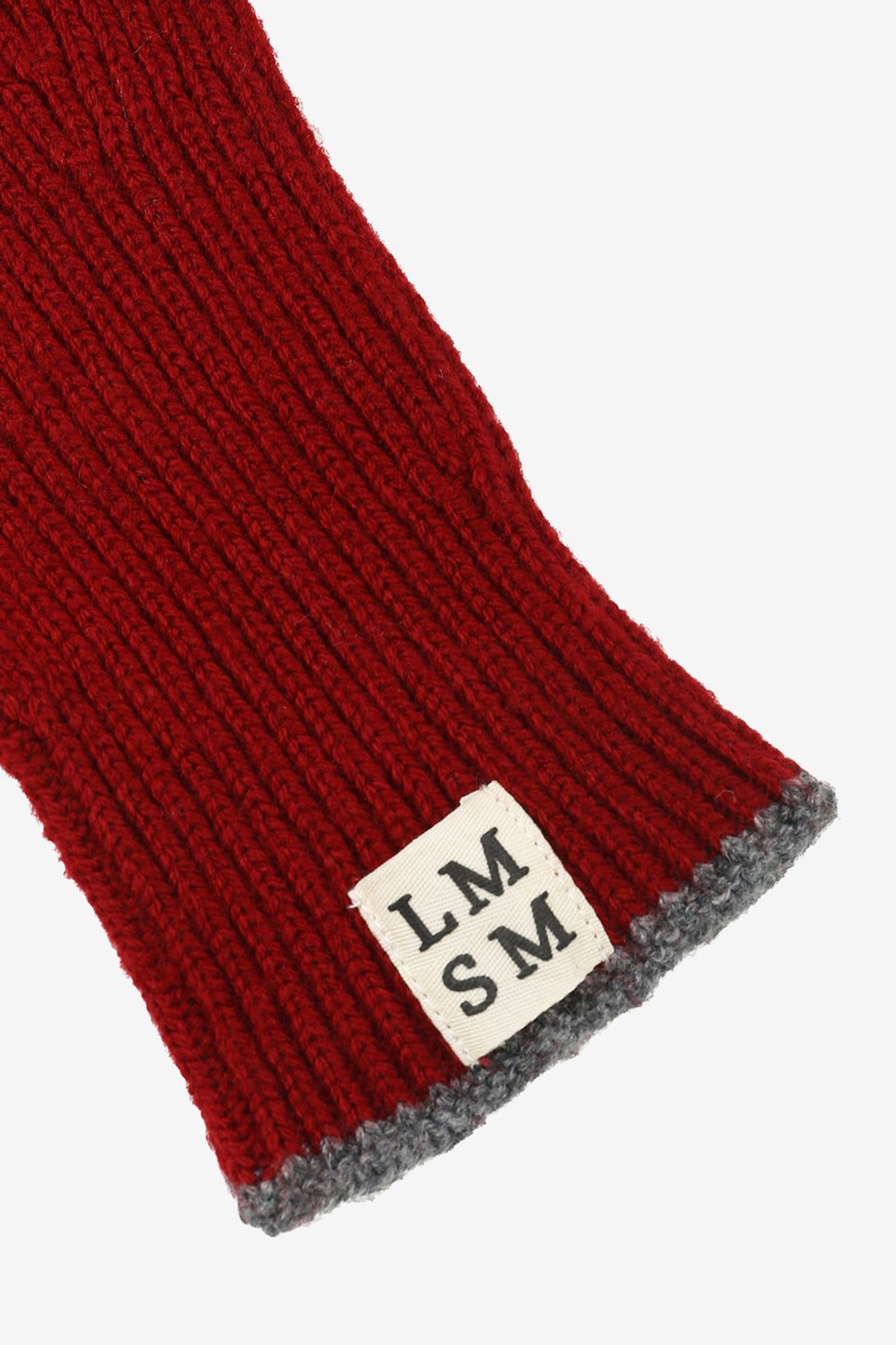 르몽생미셸(LE MONT ST MICHEL) LMSM wool knit gloves_burgundy