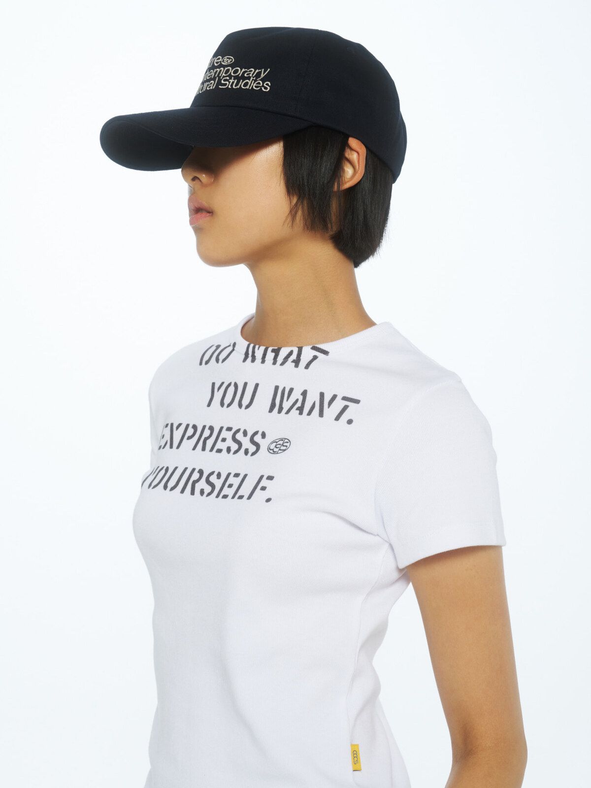 씨씨씨에스(CCCS) NAVY/WHITE DEPT. SQUARE CAP