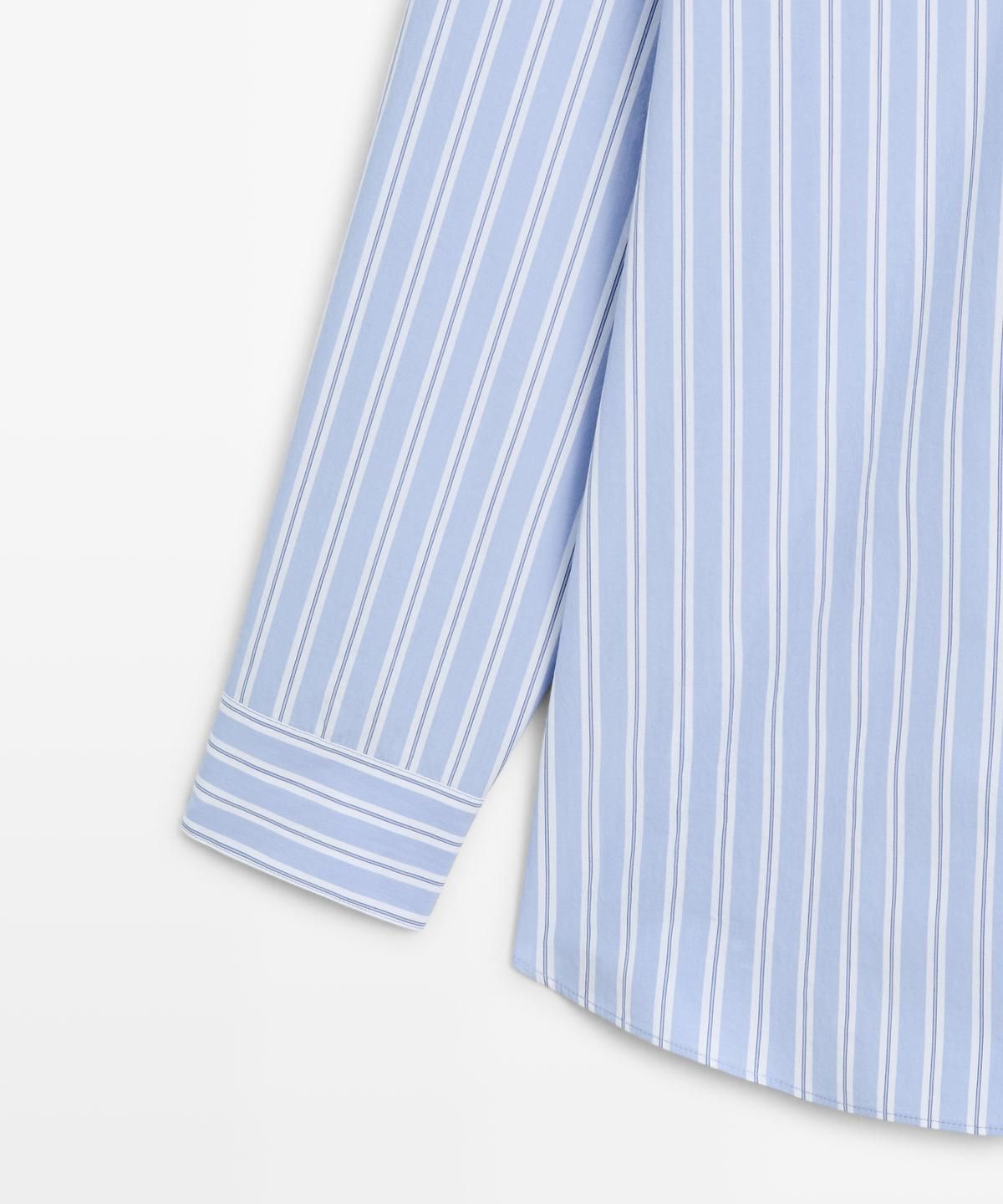 마시모두띠(MASSIMO DUTTI) 스트라이프 코튼 셔츠