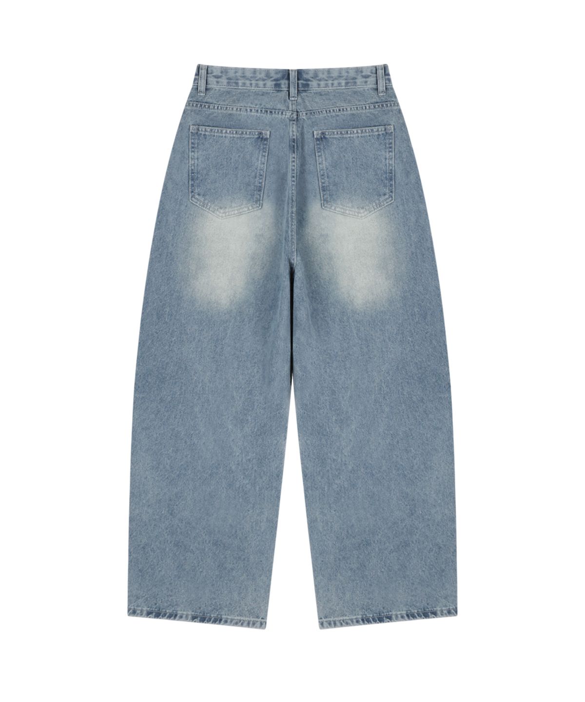 엔티이티(NTET) Vintage front pintuck denim pants (blue)