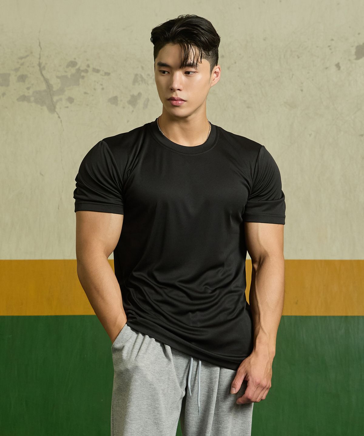 블랙몬스터핏(BLACK MONSTER FIT) [3PACK]무지 인터록 기능성 쿨링 반팔 티셔츠 3P
