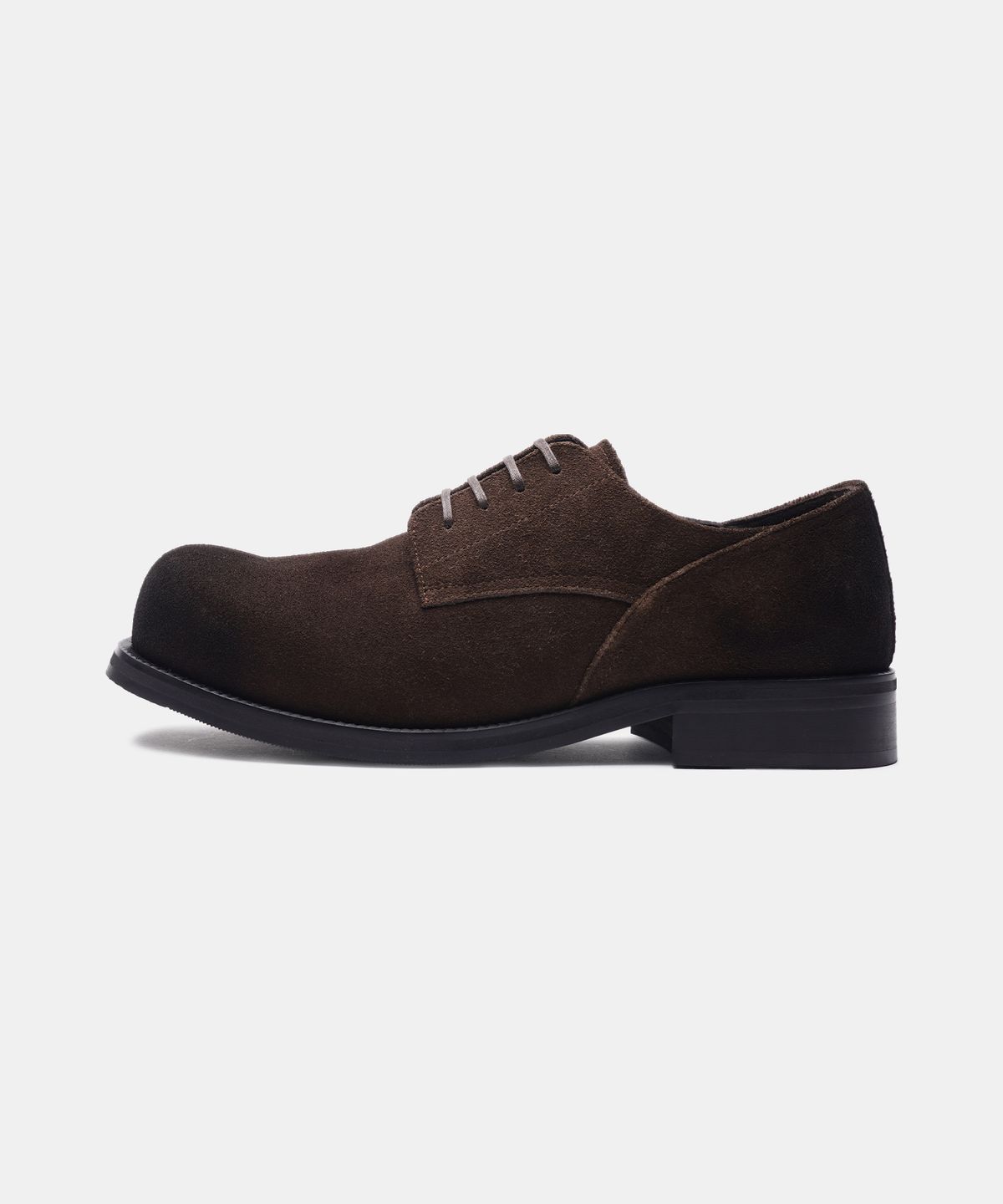 식스핏(6FT) TREE RING WASHING SUEDE DERBY (DARK BROWN)