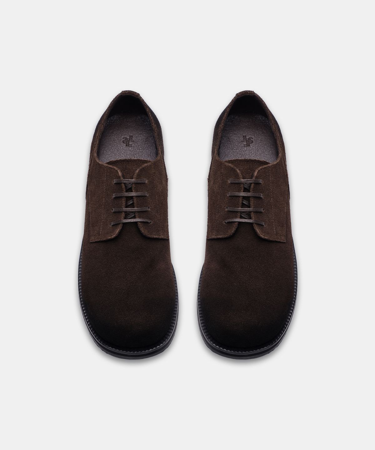 식스핏(6FT) TREE RING WASHING SUEDE DERBY (DARK BROWN)