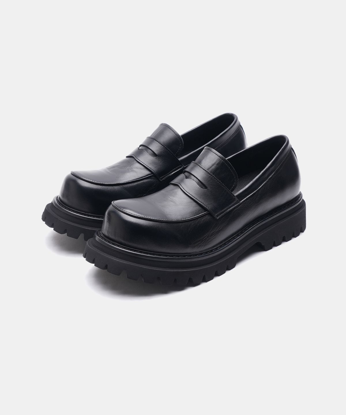 식스핏(6FT) [천연말가죽 +6.5cm] VW (Vintage Wrinkled) CHUNKY  LOAFER