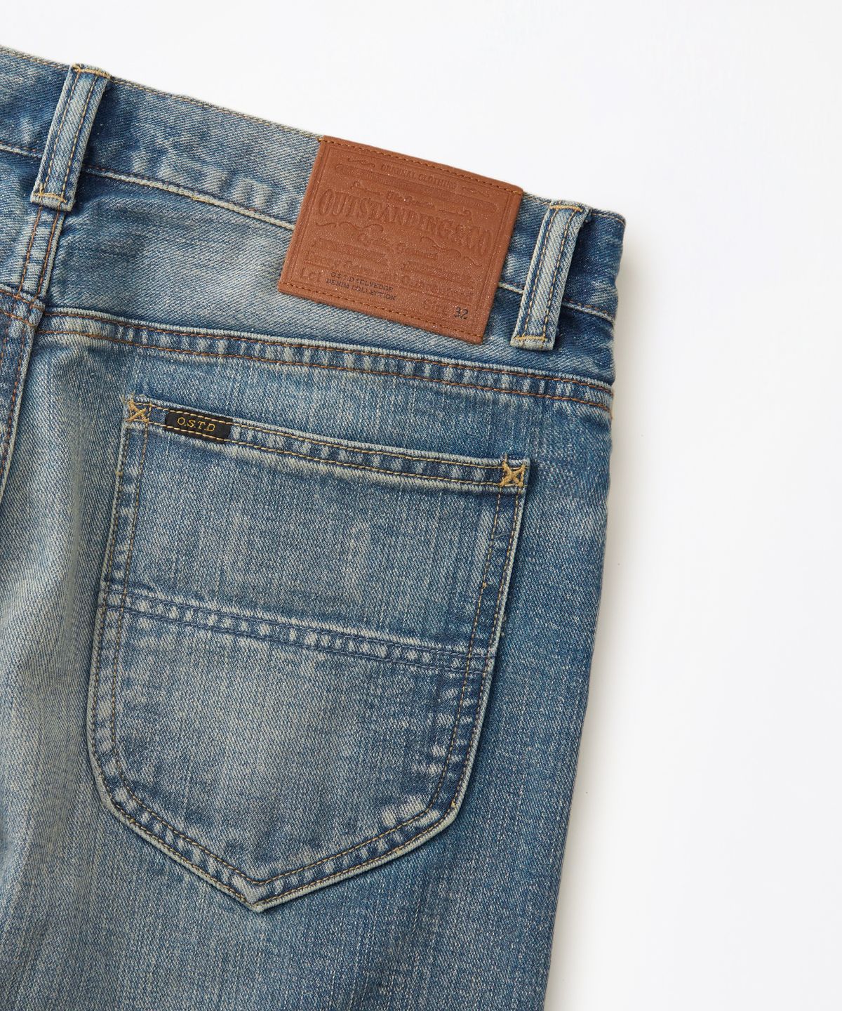 아웃스탠딩(OUTSTANDING) 50S RIDERS SELVEDGE ZIP PANTS_L.BLUE