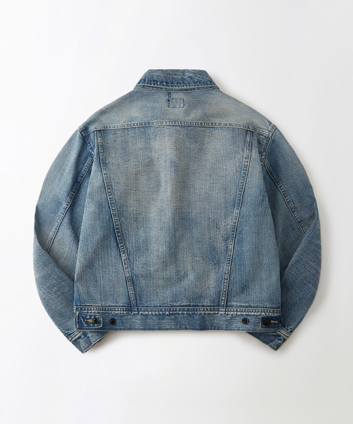 아웃스탠딩(OUTSTANDING) 50S WESTERN RIDER SELVEDGE JACKET_L.BLUE