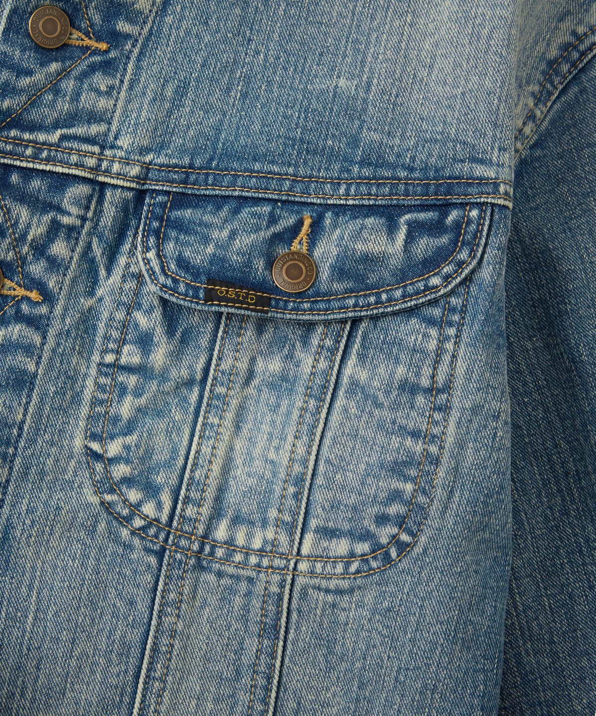 아웃스탠딩(OUTSTANDING) 50S WESTERN RIDER SELVEDGE JACKET_L.BLUE