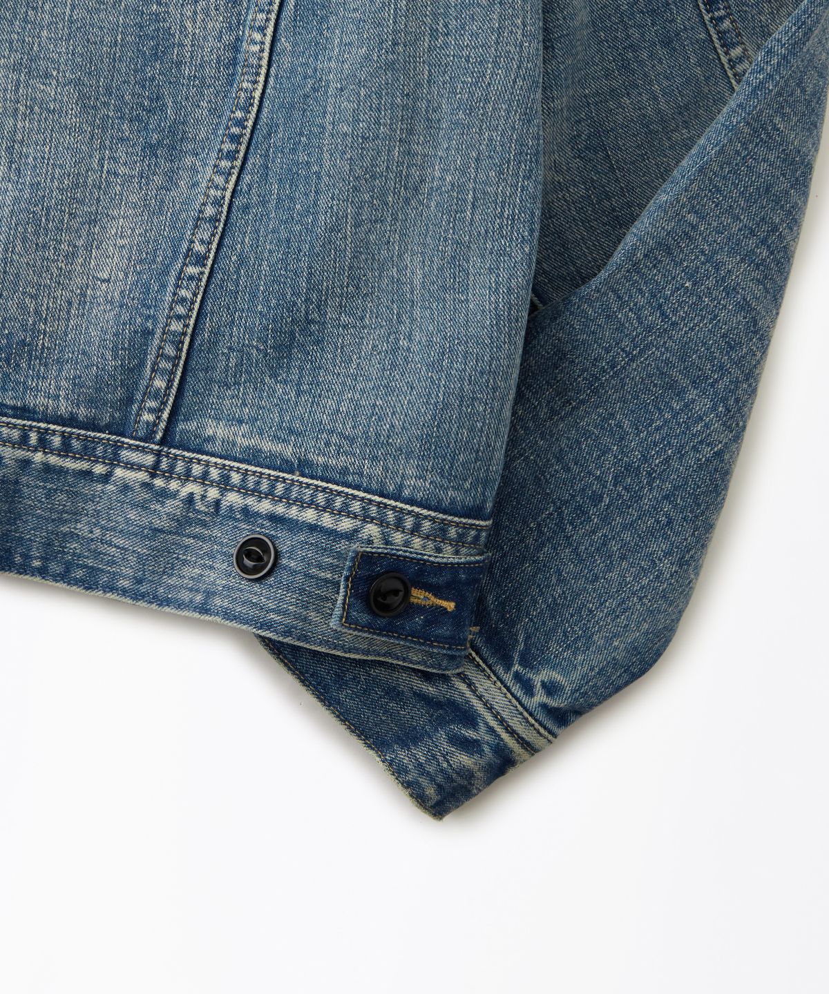 아웃스탠딩(OUTSTANDING) 50S WESTERN RIDER SELVEDGE JACKET_L.BLUE