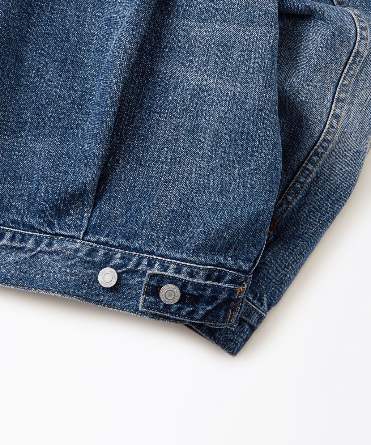 아웃스탠딩(OUTSTANDING) SELVEDGE DENIM 2ND JACKET_L.BLUE