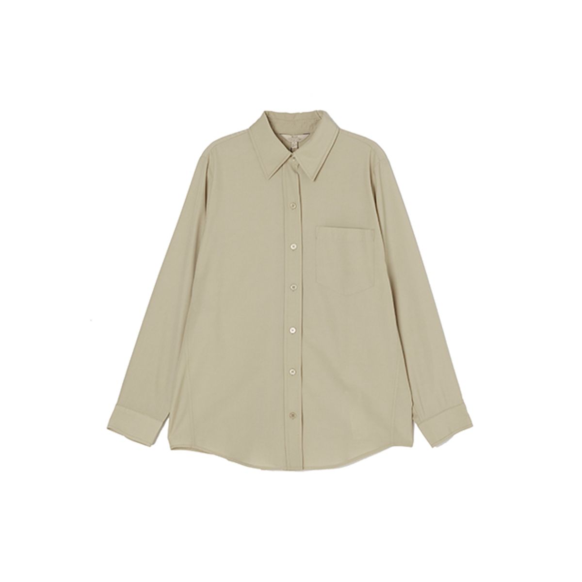 플라스틱 아일랜드(PLASTIC ISLAND) [BEIGE]루즈핏 셔츠 블라우스 PP7WB165