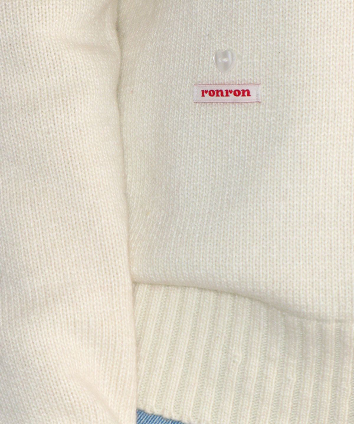론론(RONRON) DAILY SOFT ROUND KNIT IVORY