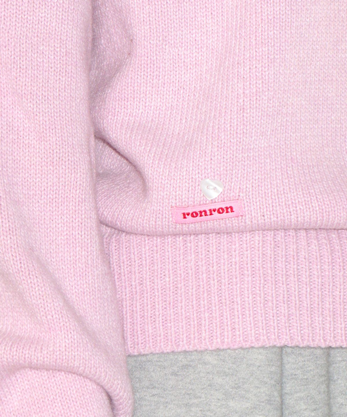 론론(RONRON) DAILY SOFT V NECK KNIT PINK