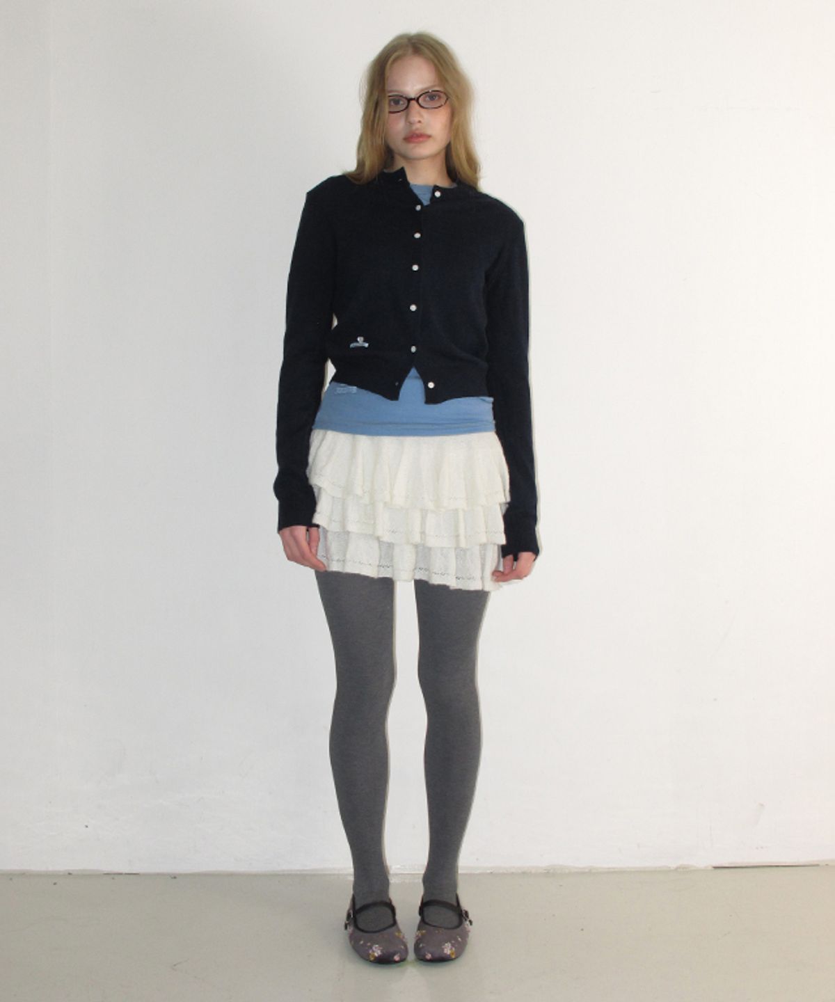 론론(RONRON) SOFT DAYS KNIT CARDIGAN NAVY