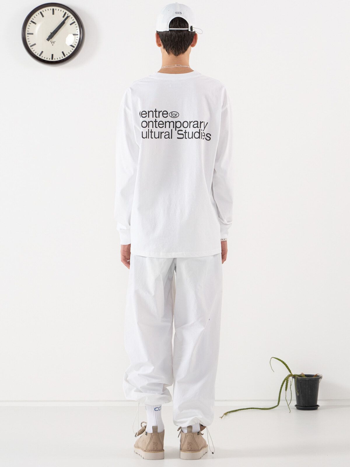 씨씨씨에스(CCCS) WHITE TRACK PANTS